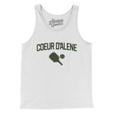 Coeur D'alene Pickleball Men/Unisex Tank Top-White-Allegiant Goods Co. Vintage Sports Apparel