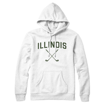 Illinois Golf Hoodie-White-Allegiant Goods Co. Vintage Sports Apparel