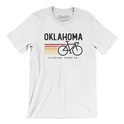Oklahoma Cycling Men/Unisex T-Shirt-White-Allegiant Goods Co. Vintage Sports Apparel