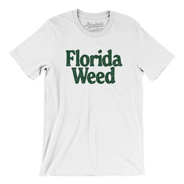 Florida Weed Men/Unisex T-Shirt-White-Allegiant Goods Co. Vintage Sports Apparel