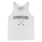 Syracuse Golf Men/Unisex Tank Top-White-Allegiant Goods Co. Vintage Sports Apparel