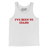 I've Been To Idaho Men/Unisex Tank Top-White-Allegiant Goods Co. Vintage Sports Apparel