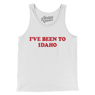 I've Been To Idaho Men/Unisex Tank Top-White-Allegiant Goods Co. Vintage Sports Apparel