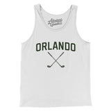 Orlando Golf Men/Unisex Tank Top-White-Allegiant Goods Co. Vintage Sports Apparel