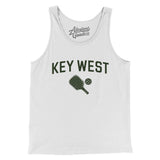 Key West Pickleball Men/Unisex Tank Top-White-Allegiant Goods Co. Vintage Sports Apparel