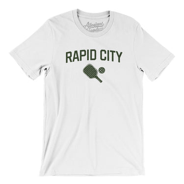 Rapid City Pickleball Men/Unisex T-Shirt-White-Allegiant Goods Co. Vintage Sports Apparel