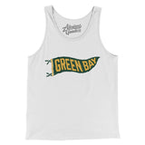 Green Bay Pennant Men/Unisex Tank Top-Allegiant Goods Co. Vintage Sports Apparel