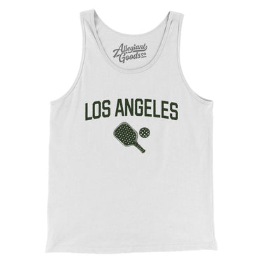 Los Angeles Pickleball Men/Unisex Tank Top-White-Allegiant Goods Co. Vintage Sports Apparel