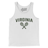 Virginia Tennis Men/Unisex Tank Top-White-Allegiant Goods Co. Vintage Sports Apparel