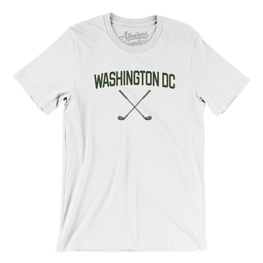 Washington Dc Golf Men/Unisex T-Shirt-White-Allegiant Goods Co. Vintage Sports Apparel