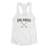 Orlando Golf Women's Racerback Tank-White-Allegiant Goods Co. Vintage Sports Apparel