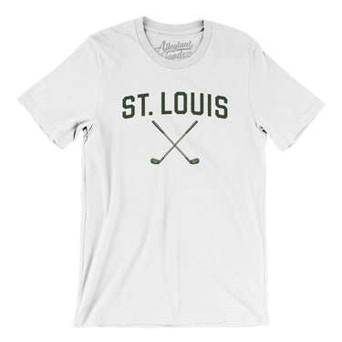 St. Louis Golf Men/Unisex T-Shirt-White-Allegiant Goods Co. Vintage Sports Apparel