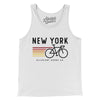 New York Cycling Men/Unisex Tank Top-White-Allegiant Goods Co. Vintage Sports Apparel