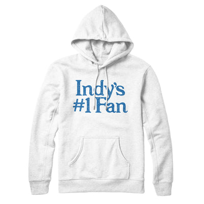 Indy's Number 1 Fan Hoodie-White-Allegiant Goods Co. Vintage Sports Apparel