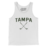 Tampa Golf Men/Unisex Tank Top-White-Allegiant Goods Co. Vintage Sports Apparel