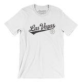 Las Vegas Vintage Script Men/Unisex T-Shirt-White-Allegiant Goods Co. Vintage Sports Apparel