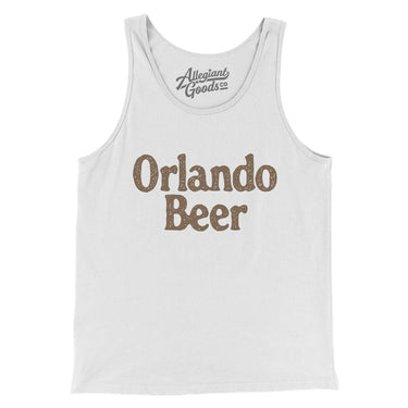 Orlando Beer Men/Unisex Tank Top-White-Allegiant Goods Co. Vintage Sports Apparel