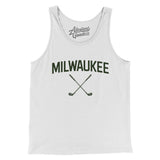 Milwaukee Golf Men/Unisex Tank Top-White-Allegiant Goods Co. Vintage Sports Apparel