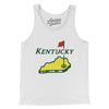 Kentucky Golf Men/Unisex Tank Top-White-Allegiant Goods Co. Vintage Sports Apparel