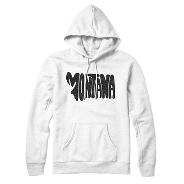 Montana State Shape Text Hoodie-Allegiant Goods Co. Vintage Sports Apparel