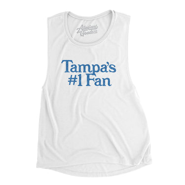 Tampa's Number 1 Fan Women's Flowey Scoopneck Muscle Tank-Allegiant Goods Co. Vintage Sports Apparel