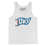 Okc Pennant Men/Unisex Tank Top-Allegiant Goods Co. Vintage Sports Apparel