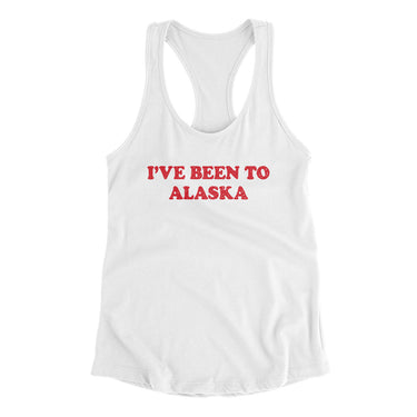 I've Been To Alaska Women's Racerback Tank-Allegiant Goods Co. Vintage Sports Apparel