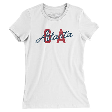 Atlanta Ga Overprinted Women's T-Shirt-Allegiant Goods Co. Vintage Sports Apparel