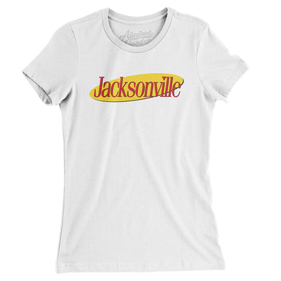Jacksonville Seinfeld Women's T-Shirt-White-Allegiant Goods Co. Vintage Sports Apparel