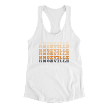 Knoxville Repeat Women's Racerback Tank-White-Allegiant Goods Co. Vintage Sports Apparel