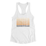 Knoxville Repeat Women's Racerback Tank-White-Allegiant Goods Co. Vintage Sports Apparel