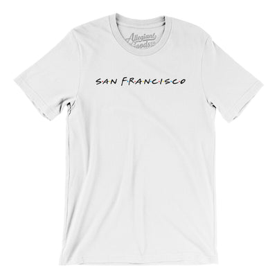 San Francisco Friends Men/Unisex T-Shirt-White-Allegiant Goods Co. Vintage Sports Apparel