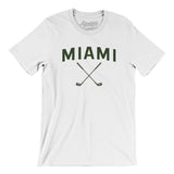 Miami Golf Men/Unisex T-Shirt-White-Allegiant Goods Co. Vintage Sports Apparel