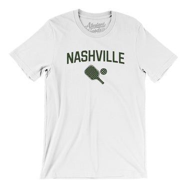 Nashville Pickleball Men/Unisex T-Shirt-White-Allegiant Goods Co. Vintage Sports Apparel
