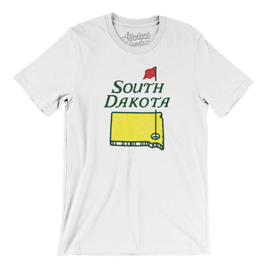 South Dakota Golf Men/Unisex T-Shirt-White-Allegiant Goods Co. Vintage Sports Apparel