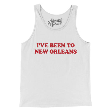 I've Been To New Orleans Men/Unisex Tank Top-White-Allegiant Goods Co. Vintage Sports Apparel