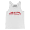 I've Been To New Orleans Men/Unisex Tank Top-White-Allegiant Goods Co. Vintage Sports Apparel