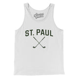 St. Paul Golf Men/Unisex Tank Top-White-Allegiant Goods Co. Vintage Sports Apparel