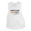 Rhode Island Cycling Women's Flowey Scoopneck Muscle Tank-White-Allegiant Goods Co. Vintage Sports Apparel