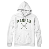 Kansas Golf Hoodie-White-Allegiant Goods Co. Vintage Sports Apparel