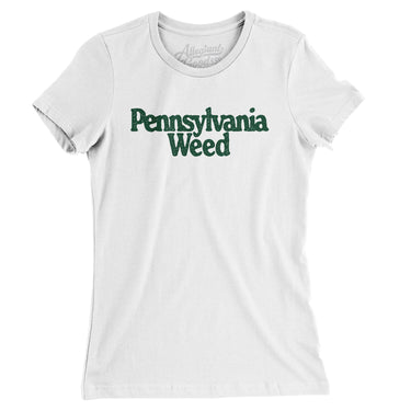 Pennsylvania Weed Women's T-Shirt-White-Allegiant Goods Co. Vintage Sports Apparel