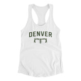 Denver Cycling Women's Racerback Tank-White-Allegiant Goods Co. Vintage Sports Apparel