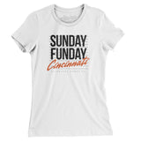 Sunday Funday Cincinnati Women's T-Shirt-Allegiant Goods Co. Vintage Sports Apparel