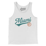 Miami Vintage Script Men/Unisex Tank Top-Allegiant Goods Co. Vintage Sports Apparel