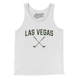 Las Vegas Golf Men/Unisex Tank Top-White-Allegiant Goods Co. Vintage Sports Apparel