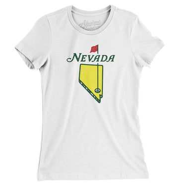 Nevada Golf Women's T-Shirt-White-Allegiant Goods Co. Vintage Sports Apparel