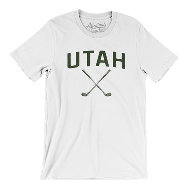 Utah Golf Men/Unisex T-Shirt-White-Allegiant Goods Co. Vintage Sports Apparel