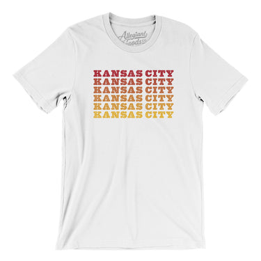 Kansas City Repeat Men/Unisex T-Shirt-White-Allegiant Goods Co. Vintage Sports Apparel