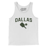 Dallas Pickleball Men/Unisex Tank Top-White-Allegiant Goods Co. Vintage Sports Apparel