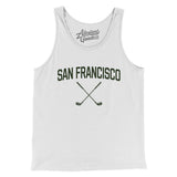 San Francisco Golf Men/Unisex Tank Top-White-Allegiant Goods Co. Vintage Sports Apparel